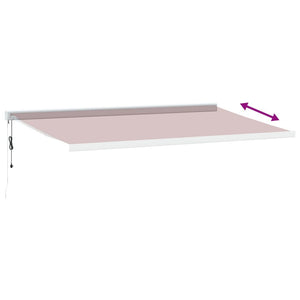 vidaXL Automatic Retractable Awning Burgundy 500x300 cm