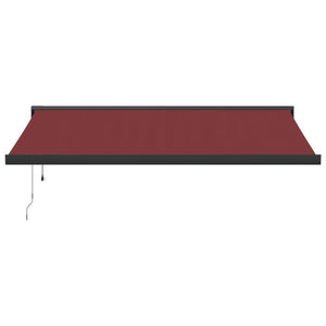 vidaXL Automatic Retractable Awning Burgundy 400x300 cm