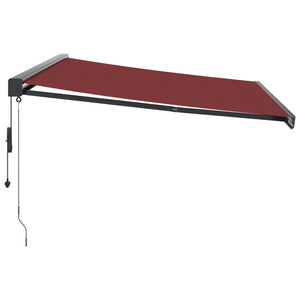 vidaXL Automatic Retractable Awning Burgundy 400x300 cm