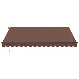 vidaXL Automatic Retractable Awning Brown 400x350 cm