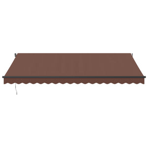 vidaXL Automatic Retractable Awning Brown 450x350 cm