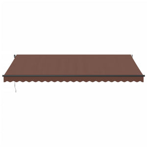 vidaXL Automatic Retractable Awning Brown 500x350 cm