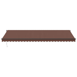 vidaXL Automatic Retractable Awning Brown 600x350 cm