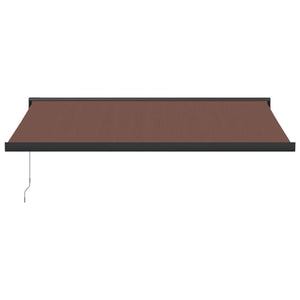 vidaXL Manual Retractable Awning Brown 400x300 cm