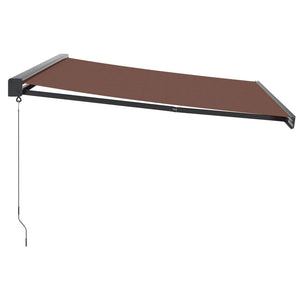 vidaXL Manual Retractable Awning Brown 400x300 cm