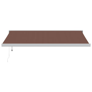 vidaXL Automatic Retractable Awning Brown 400x300 cm