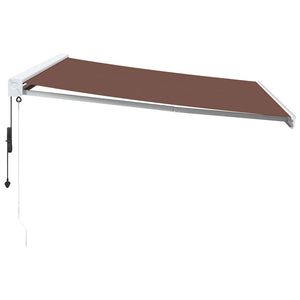 vidaXL Automatic Retractable Awning Brown 400x300 cm