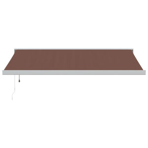 vidaXL Automatic Retractable Awning Brown 450x300 cm