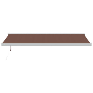 vidaXL Automatic Retractable Awning Brown 500x300 cm