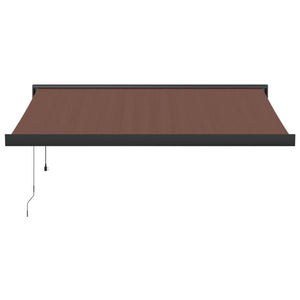 vidaXL Automatic Retractable Awning Brown 300x250 cm