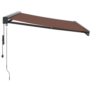 vidaXL Automatic Retractable Awning Brown 300x250 cm