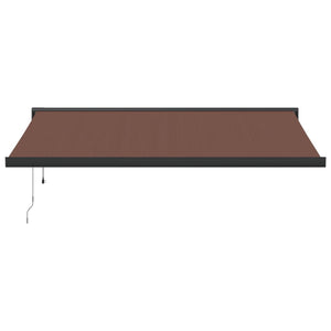 vidaXL Automatic Retractable Awning Brown 400x300 cm