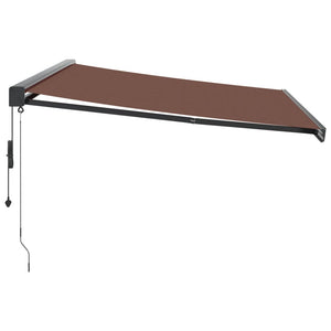 vidaXL Automatic Retractable Awning Brown 400x300 cm