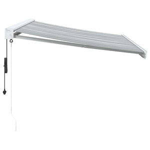 vidaXL Retractable Awning Anthracite and White 3.5x2.5 m Fabric&Aluminium