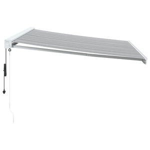 vidaXL Retractable Awning Anthracite and White 4.5x3 m Fabric&Aluminium