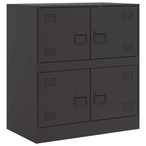 vidaXL Sideboard Black 67x39x73 cm Steel