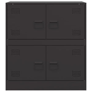 vidaXL Sideboard Black 67x39x73 cm Steel