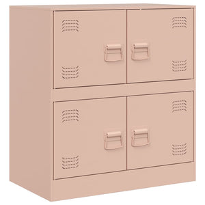 vidaXL Sideboard Pink 67x39x73 cm Steel