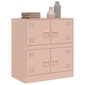 vidaXL Sideboard Pink 67x39x73 cm Steel