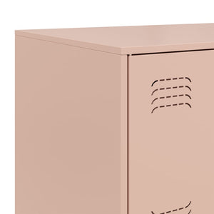 vidaXL Sideboard Pink 67x39x73 cm Steel