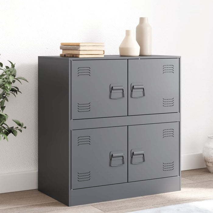 vidaXL Sideboard Anthracite 67x39x73 cm Steel