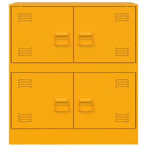 vidaXL Sideboard Mustard Yellow 67x39x73 cm Steel