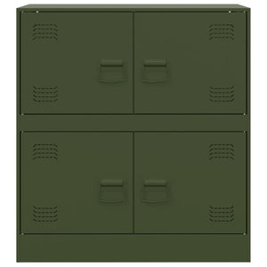 vidaXL Sideboard Olive Green 67x39x73 cm Steel