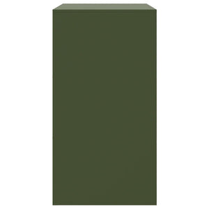 vidaXL Sideboard Olive Green 67x39x73 cm Steel