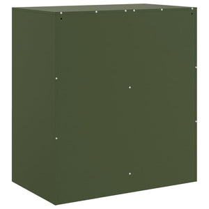 vidaXL Sideboard Olive Green 67x39x73 cm Steel