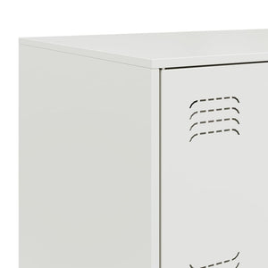 vidaXL Sideboard White 67x39x73 cm Steel