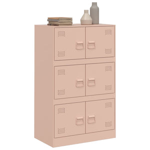 vidaXL Sideboard Pink 67x39x107 cm Steel