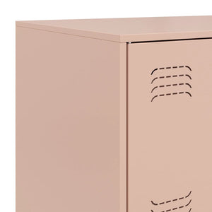 vidaXL Sideboard Pink 67x39x107 cm Steel