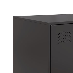 vidaXL Sideboard Black 67x39x107 cm Steel