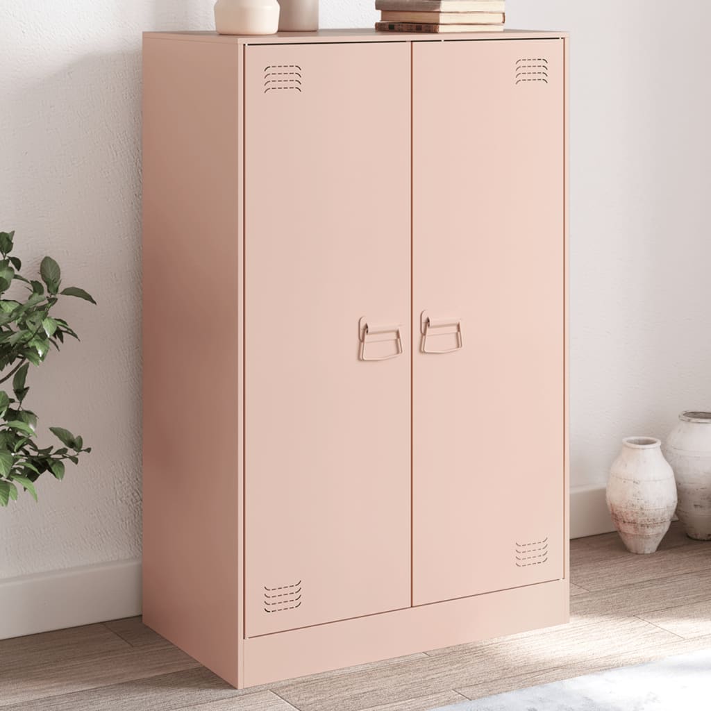 vidaXL Sideboard Pink 67x39x107 cm Steel