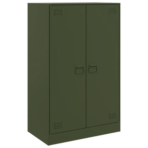 vidaXL Sideboard Olive Green 67x39x107 cm Steel