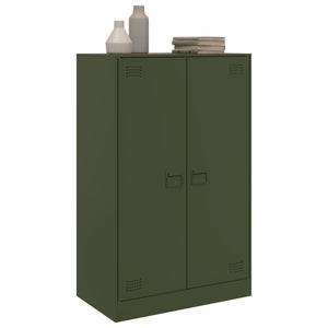 vidaXL Sideboard Olive Green 67x39x107 cm Steel