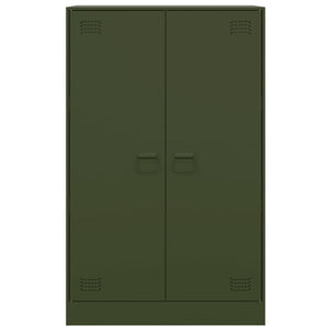 vidaXL Sideboard Olive Green 67x39x107 cm Steel