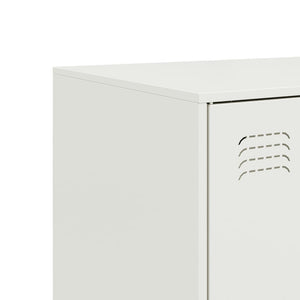 vidaXL Sideboard White 67x39x107 cm Steel