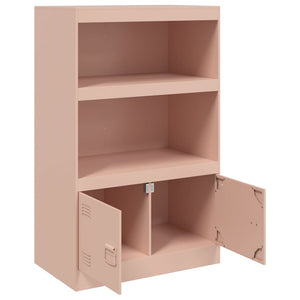 vidaXL Sideboard Pink 67x39x107 cm Steel