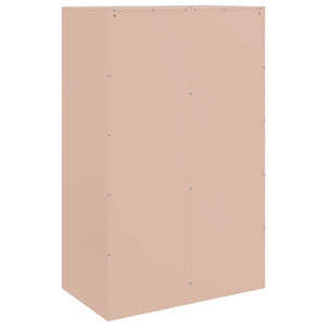 vidaXL Sideboard Pink 67x39x107 cm Steel