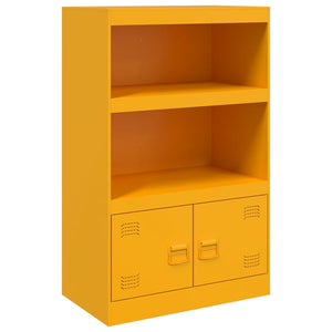 vidaXL Sideboard Mustard Yellow 67x39x107 cm Steel