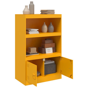 vidaXL Sideboard Mustard Yellow 67x39x107 cm Steel