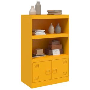 vidaXL Sideboard Mustard Yellow 67x39x107 cm Steel