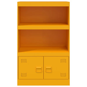 vidaXL Sideboard Mustard Yellow 67x39x107 cm Steel