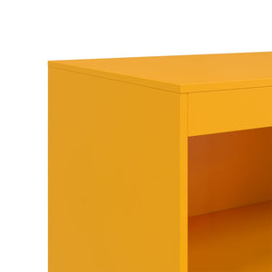 vidaXL Sideboard Mustard Yellow 67x39x107 cm Steel