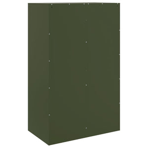 vidaXL Sideboard Olive Green 67x39x107 cm Steel