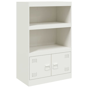 vidaXL Sideboard White 67x39x107 cm Steel