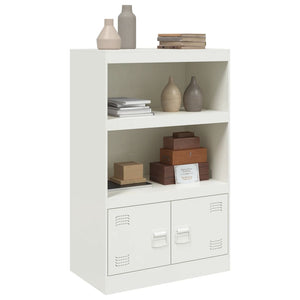 vidaXL Sideboard White 67x39x107 cm Steel