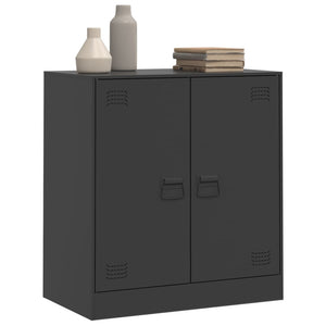 vidaXL Sideboard Black 67x39x73 cm Steel