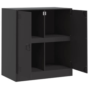 vidaXL Sideboard Black 67x39x73 cm Steel